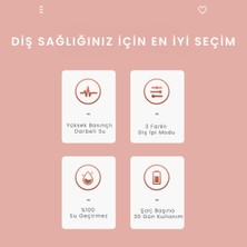 Enchen Mint 3 Pembe Pratik Kullanımlı Değiştirilebilir Başlıklı 3 Kademeli Şarklı Ağız Duşu