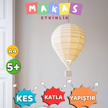 Orimiga 3D Hava Balonu – Eğitici Oyuncak ve Kendin Yap Aktivite Seti (5+ Yaş Aile Etkinliği