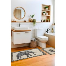 Evdek Elephant 2'li Banyo Paspas Takım