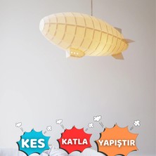 Orimiga 3D Zeplin Eğitici Oyuncak – Kes Katla Yapıştır El Işi Sanat Aktivite Seti (5+ Yaş Çocuklar Için)