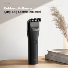 Enchen Boost 2 Siyah Taşınabilir Şarjlı Saç Kesim Makinesi