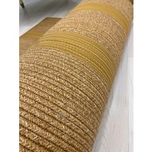 Bestiva Jüt Hasır Görünümlü Desenli Modern El Örgüsü Dikdörtgen Halı Kilim