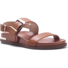 Nine West HELLA 5FX Taba Kadın Düz Sandalet
