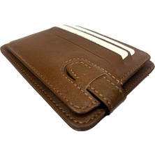 Self Leather Kahverengi Kartlık Kağıt Para Bölmeli