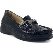 Beety 174 25YA Kadın Günlük Ayakkabı Siyah Rugan