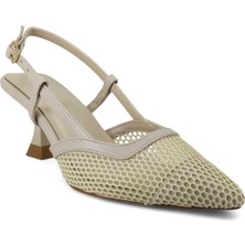 Beety 140 25YA Kadın Abiye Ayakkabı Bej