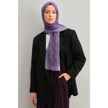 Armine Tensel İpek Minimal Monogram Desen Şal 3298