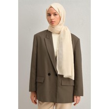 Armine Tensel Yün Monogram Desen Şal 04