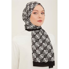 Armine Trend Defne Şal 5763 - 01 Siyah - Beyaz