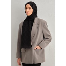 Armine Tencel İpek Minimal Monogram Desen Şal 01