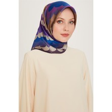 Armine Geometrik Desenli Sura Saf İpek Eşarp 9212D 06