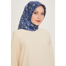 Armine Monogram Desenli Sura Saf İpek Eşarp 9207D 01 80