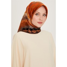 Armine Geometrik Desenli Sura Saf İpek Eşarp 9212D 33