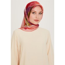 Armine Soyut Desenli Sura Saf İpek Eşarp 9240D 01