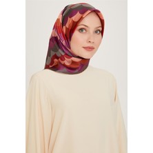 Armine Geometrik Desenli Sura Saf İpek Eşarp 9212D 01