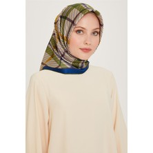 Armine Geometrik Desenli Sura Saf İpek Eşarp 9247D 81