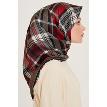 Armine Geometrik Desenli Sura Saf İpek Eşarp 9223D 33 35