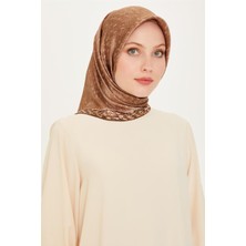 Armine Klasik Desenli Twill Saf İpek Eşarp 9230D 01