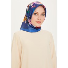 Armine Çiçek Desenli Sura Saf İpek Eşarp 9215D 81 80