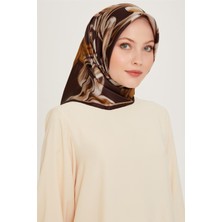 Armine Obje Desenli Sura Saf İpek Eşarp 9253D 37 03