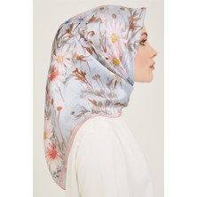 Armine Çiçek Desenli Twill İpek Eşarp 24Ya9129 07