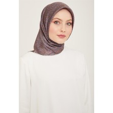 Armine Geometrik Desenli Twill İpek Eşarp 24Ya9113 35 84