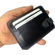 Self Leather Çift Renk Kartlık Cüzdan Hakiki Deri