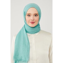 Levidor Lêvi D'or Su Yeşili Buruşuk Kumaş Hawai Şal