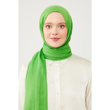 Lêvi D'or Yeşil Buruşuk Kumaş Hawai Şal