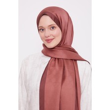 Menekşe Petek Desen Monogram Ipek Şal