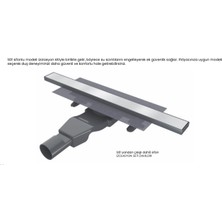 Basic Linear 50 cm Satine Inox Duş Kanalı
