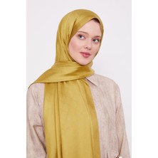 Fıstık Yeşili Petek Desen Monogram Ipek Şal