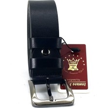 Saraç 1109 24K 3,5cm Erkek Büyük Beden Kemer Siyah