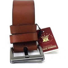 Saraç 1106 24K 4,5 cm Erkek Kot Kemer Taba