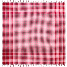 Evidea Soft Ekoseli Piknik Örtüsü Polyester Materyal ile Su Geçirmez Özellikte 165x165 cm Kırmızı