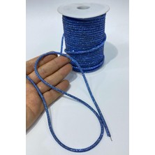 Bebe Mavi Full Sık Taşlı Boru Şerit Kordon