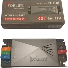 Forlıfe 12V Şerit LED Trafosu 5A 60W - Model NO:FL-5101