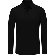 Tezzgelsin Erkek Çocuk 3'lü Uzun Kol %100 Pamuklu Polo Yaka T-Shirt Günlük ve Okul Uniforma Okul T-Shirt