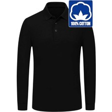 Tezzgelsin Erkek Çocuk 3'lü Uzun Kol %100 Pamuklu Polo Yaka T-Shirt Günlük ve Okul Uniforma Okul T-Shirt