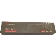 Forlıfe 12V Şerit LED Trafosu 200W 16A - Model No: FL-5103