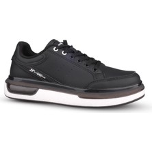 Günlük Ayakkabı - Siyah-Beyaz, Tekstil