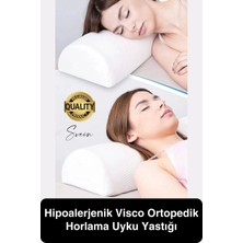 Konforlu Ergonomik Nefes Alabilen Hipoalerjenik Visco Ortopedik Horlama Uyku Yastığı Boyun