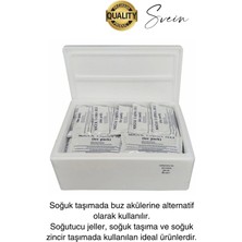 5 Adet 480 Gr Soğutucu Jel Poşet Buz Aküsü Yolculuk Seyahat Yiyecek Için Uygun Uzun Süre Dayanım