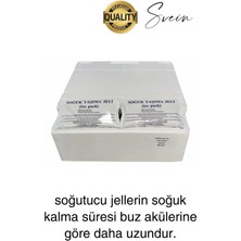10 Adet 260 Gr Soğutucu Jel Poşet Buz Aküsü Yolculuk Seyahat Yiyecek Için Uygun Uzun Süre Dayanım