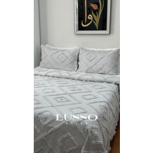 Lusso Stile Iskandinav Çift Kişilik Yatak Örtüsü 250 x 260 cm  ve 2 Adet Yastık Kılıfı