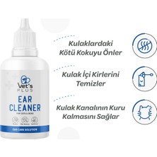 Vet's Plus Kedi ve Köpekler İçin Kulak Temizleme Solüsyonu 100ml