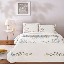 Taç Yeni Sezon Çift Kişilik Pamuklu Pike Takımı Charmy Mavi