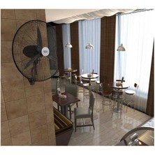 Hims HEF-D650 190W 65 cm Siyah 3 Kanatlı Sanayi Tipi Duvar Vantilatörü