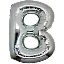 Gümüş Rengi Folyo Balon 1 Metre