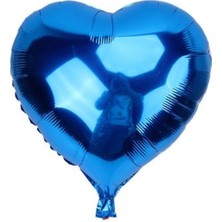 Mavi Kalp Folyo Balon 45 Cm.